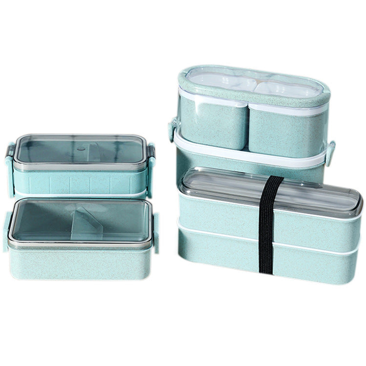 Eco Rice Husk Leak-Proof Bento Container Set - Zero Plastic, Trail Ready