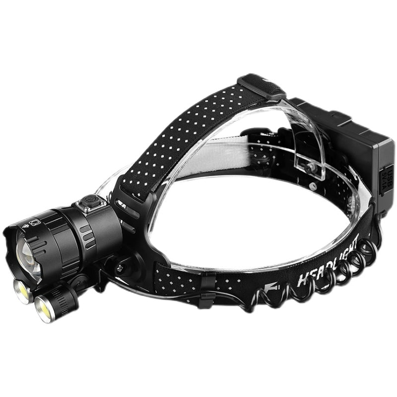 Waterproof LED 4500 Lumen USB Rechargeable Headlamp with Mobile Power Supply