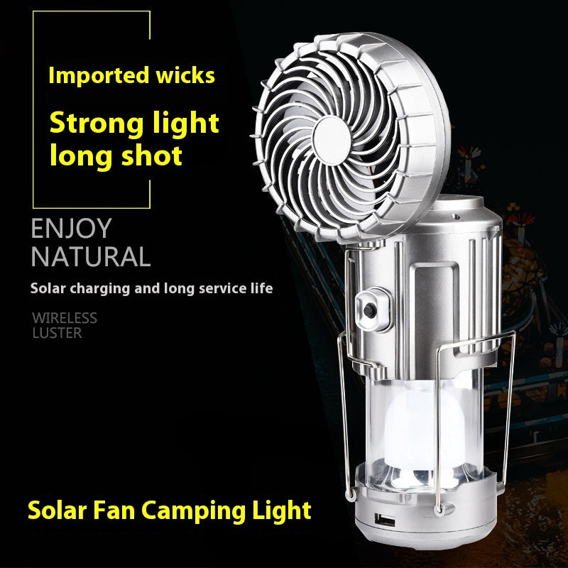 3 in 1 Solar Camp Lantern with built in Fan and USB Charging